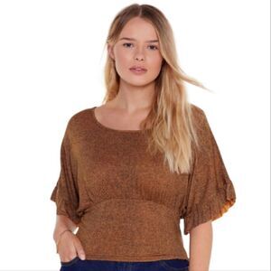 Some Wild Wild Life Plus Leopard Wide Sleeve Top